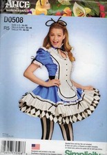 D0508 SIMPLICITY MISSES'S COSTUME ALICE IN WONDERLAND SZ 14-22