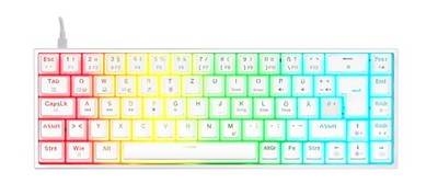 ISY IGK-5500-WT, Gaming Tastatur, Mechanisch, Outemu Red, kabelgebunden, Weiß