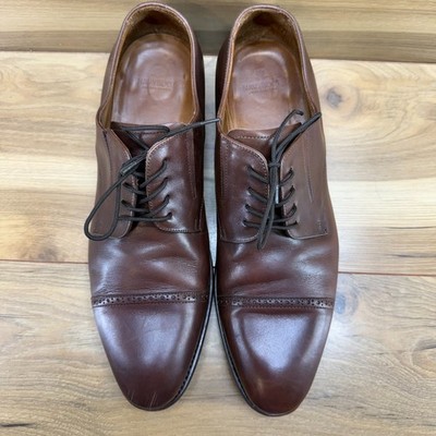 NAVYBOOT Switzerland Derby Shoes 12 EU 45 Brown Leather Cap Toe Formal Business