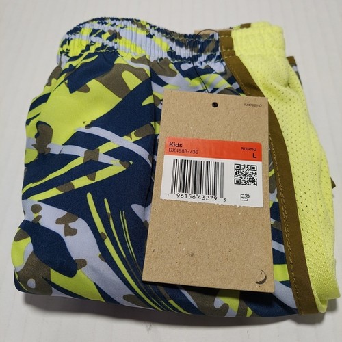 Nike Kids Size L - Dri Fit Tempo Running Shorts CU8890-444 - Picture 3 of 5