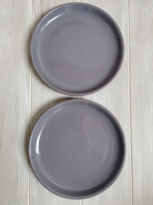2 Denby Stoneware Heritage Heath Flieder Lila Mittagessen Brotteller 21 cm