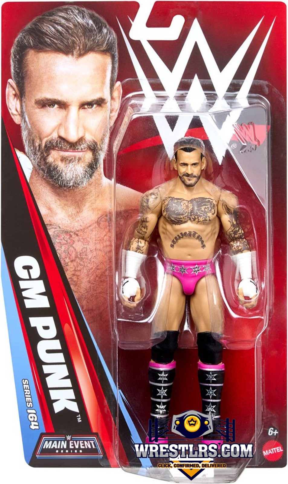 CM Punk- WWE Main Event Series 164 - Mattel Action Figure - New