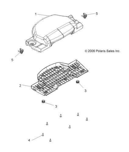 Polaris Detent Latch, 1/4 Turn, Genuine OEM Part 7081416, Qty 1