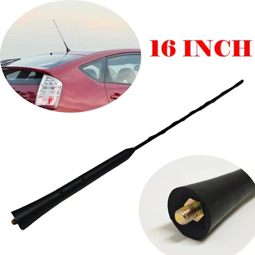 Black 16" Roof Mast Whip AM FM Signal Antenna Fit Toyota Corolla Prius 2003-2008