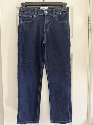 Abercrombie Kids Straight Jeans 9/10 Short Blue Dark Wash Girls Denim