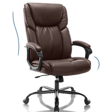 Executive Office Chair - Ergonomic Home Computer Desk Chair for Heavy People ...