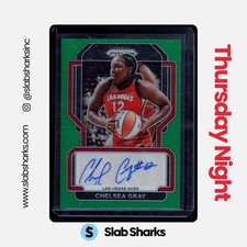 2022 PANINI PRIZM WNBA #SG-CGY CHELSEA GRAY SIGNATURES PRIZMS GREEN AUTO