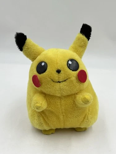 Vintage Pokemon 90’s Fat Pikachu Red Cheeks Yellow Plush Stuffed Animal RARE! 8”