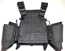 FirstSpear AEGIR-38 Maritime Plate Carrier M/L Black Swimmer cut Tubes Flotation