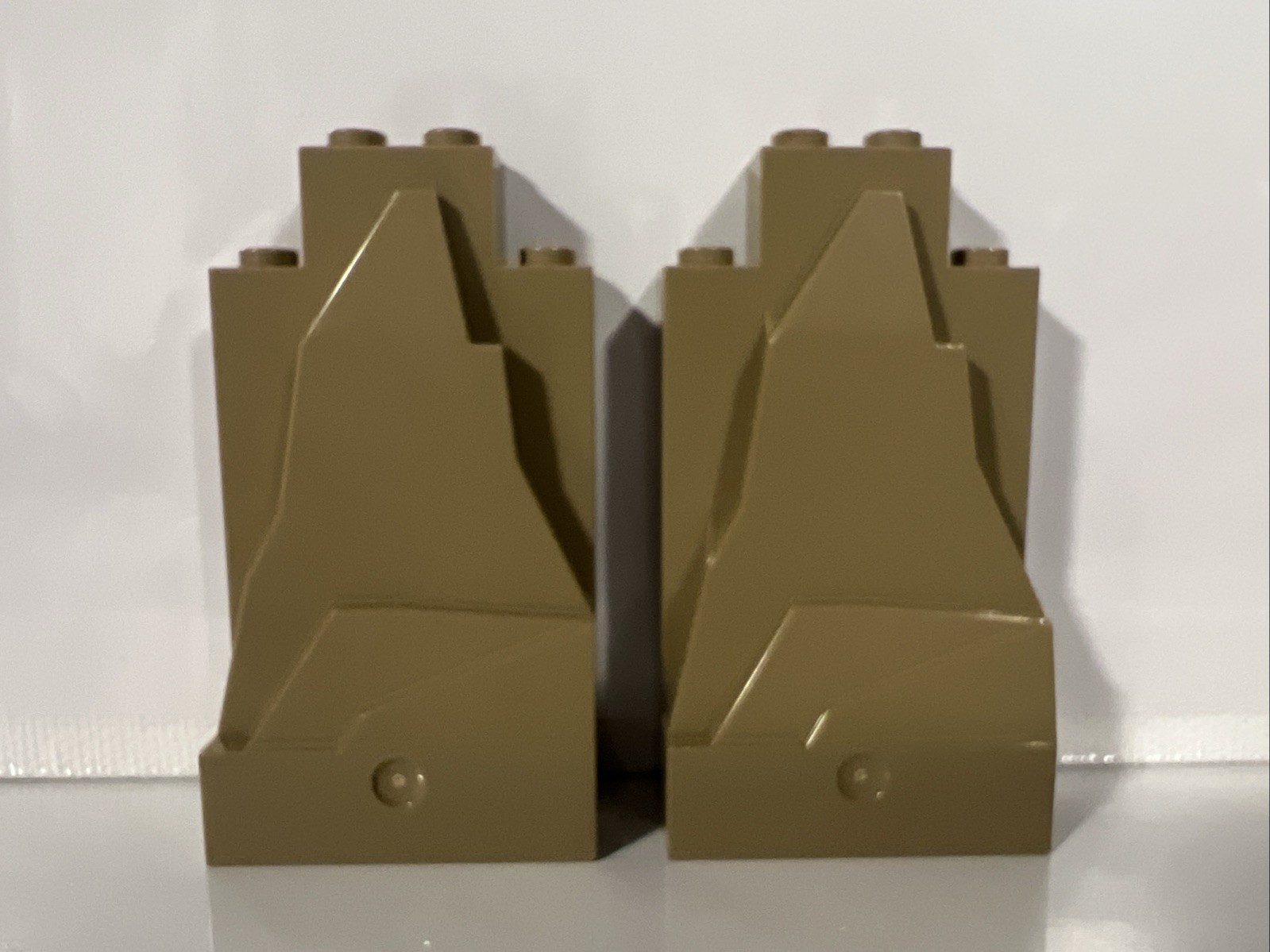 2 x Lego Rock Panel 2X4X6 Dark Beige Mountain Batman 70909 6507899 57512 47847