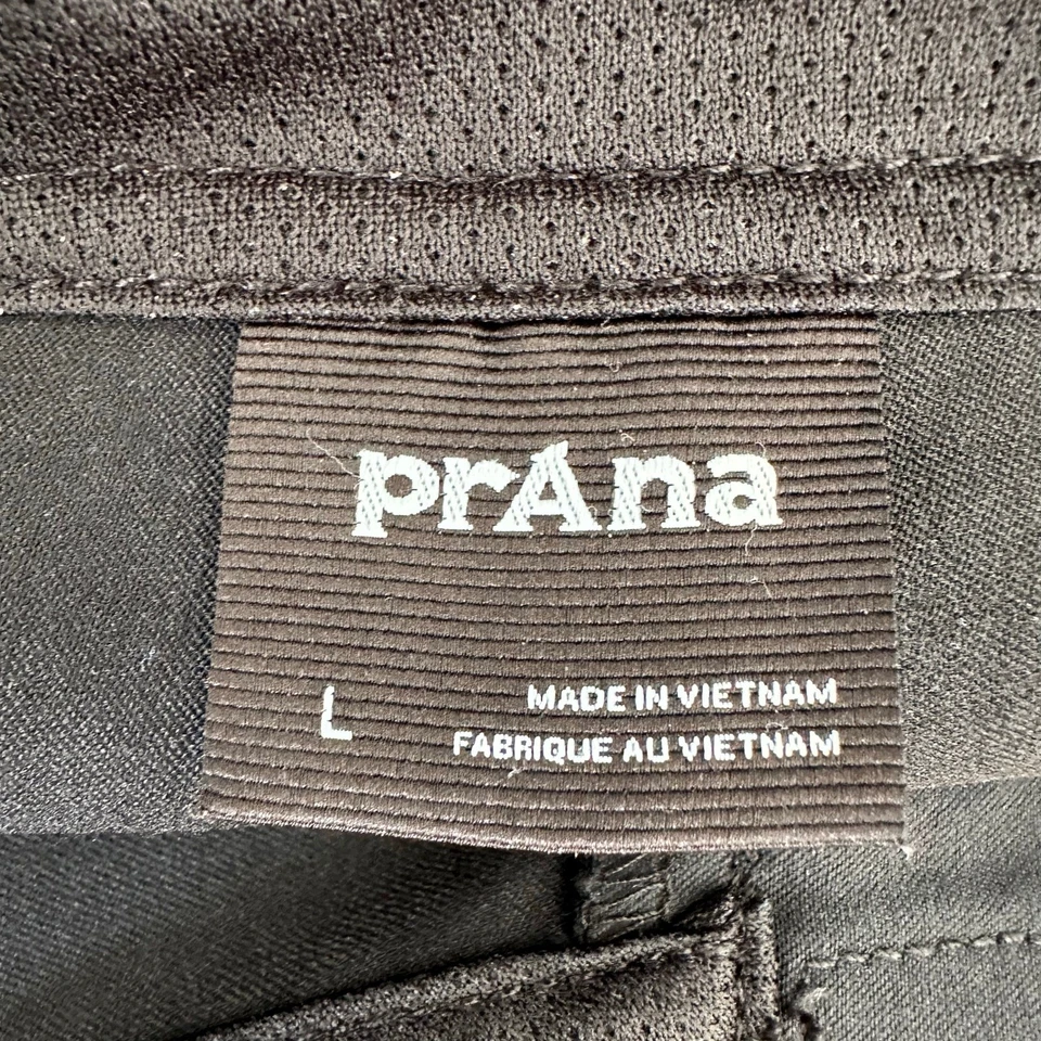 Pantalón Prana Stretch Zion Cinch Mujer Grande Negro tiro alto cónico aire libre senderismo Foto 4 de 4