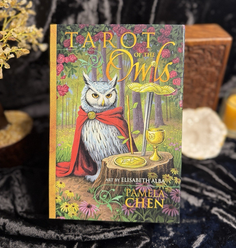 Pamela Chen Tarot of the Owls Tarot 78-Card Deck & 224-Page Guidebook