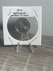 2014 Netherlands Antillies 25 Cents Nickel Plated Coin — photo 3