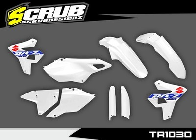 Suzuki DR-Z400SM 1999-2024 Restyle Plastics kit + decals applied DRZ 400 SM