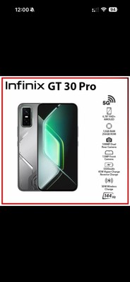 Infinix GT 30 Pro 12GB+512GB Dark Flare Dual SIM Unlocked Android Mobile Phone