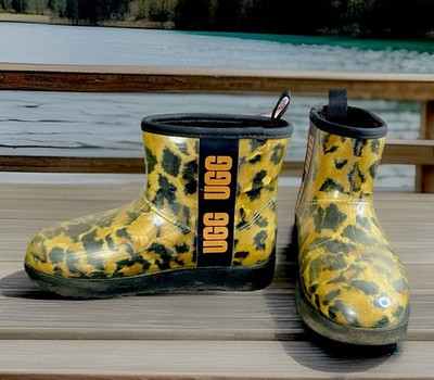 UGG 1122512 Classic Clear Animal Panther Print Mini Boots Leopard