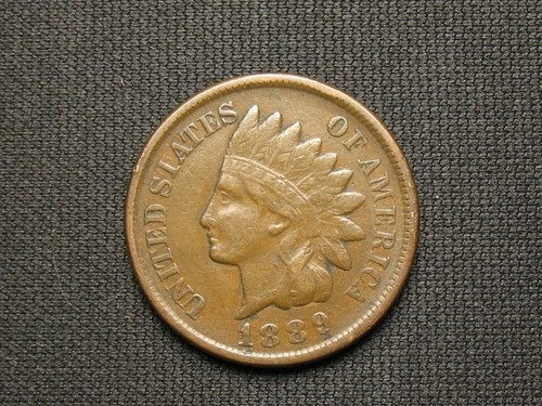 OLD COPPER COIN! XF 1889 INDIAN HEAD CENT PENNY FULL LIBERTY LOT 10*