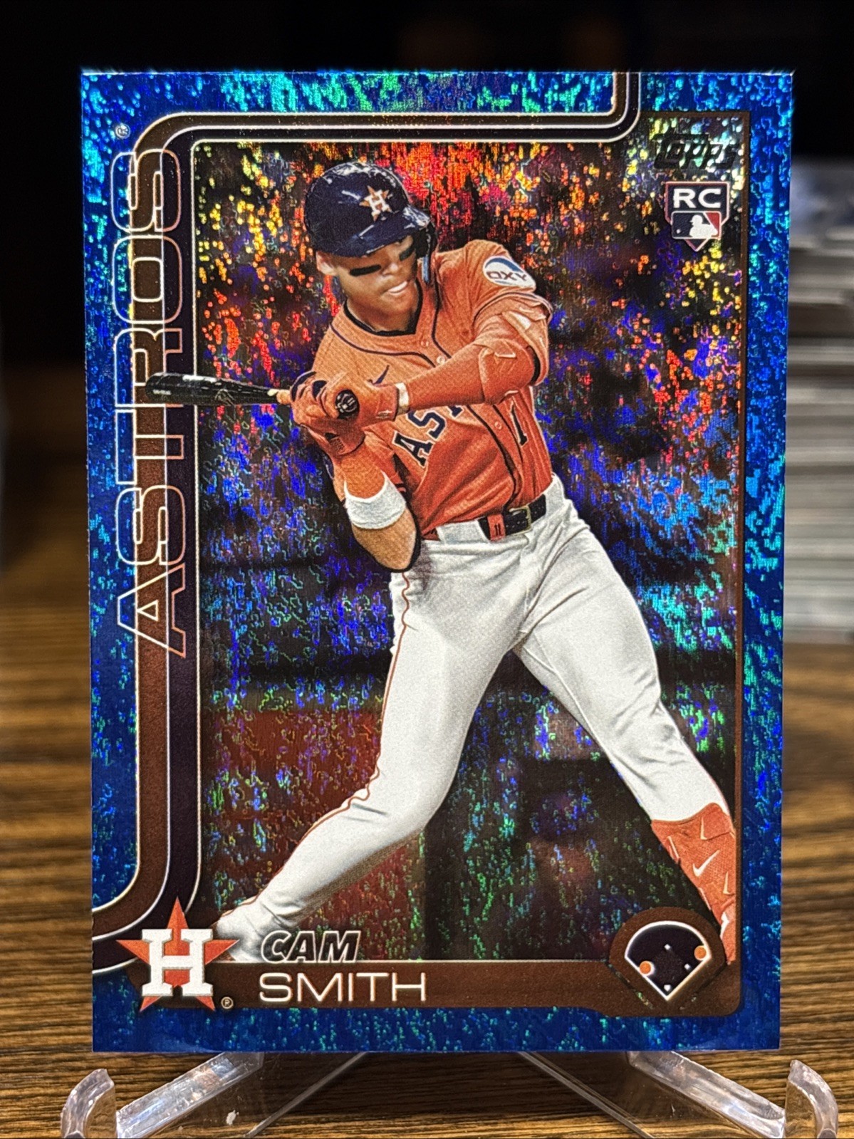 2025 Topps Update RC Rookie #US298 CAM SMITH ASTROS Blue Holo Foil /150 ⚾️🔥