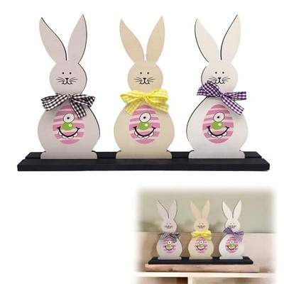 Osterdeko Holz Hase Osterhasen-Dekoration 18 cm 7,5