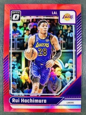 2024-25 Panini Donruss Optic Rui Hachimura Red Prizm /99 #18 Lakers   