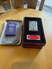 Zippo 65th Anniversary 1997 Limited Edition Metal Pocket Lighter Tin Set