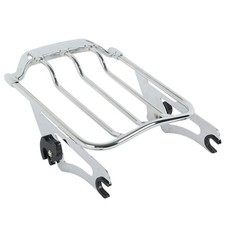 Chrome 2 Up Luggage Rack Fit for Harley Touring Street Glide 2009-2025