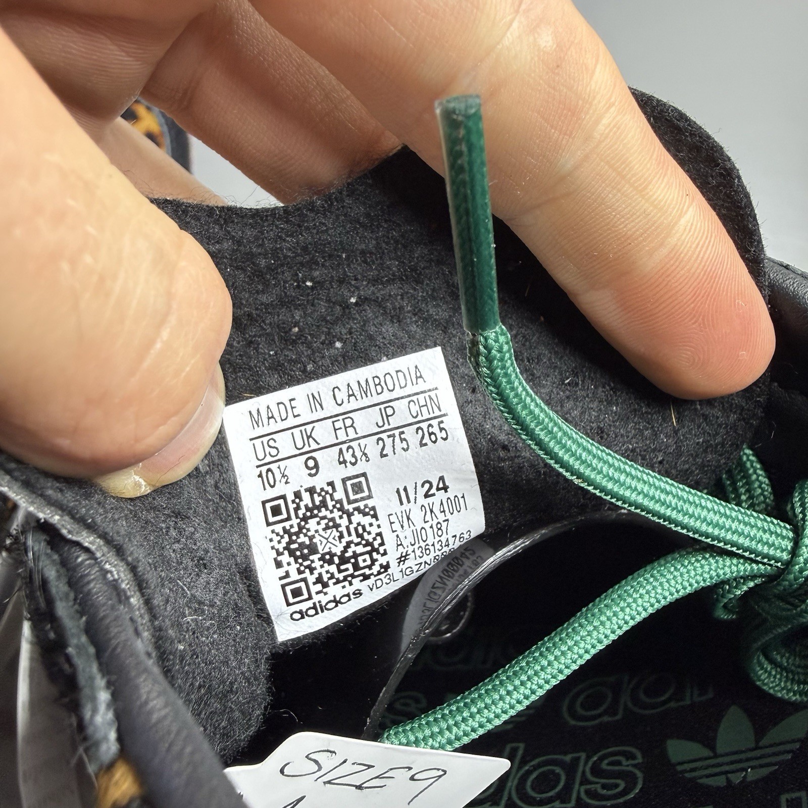 Adidas SL 72 OG Size UK 9 Leopard Print Black Green W Trainers JI0187 image 5