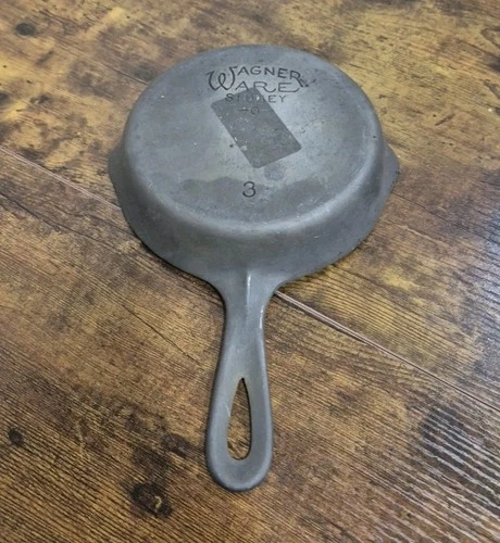 Vintage Wagner Ware Sidney 0 Cast iron 6.5 Inch Skillet # 3