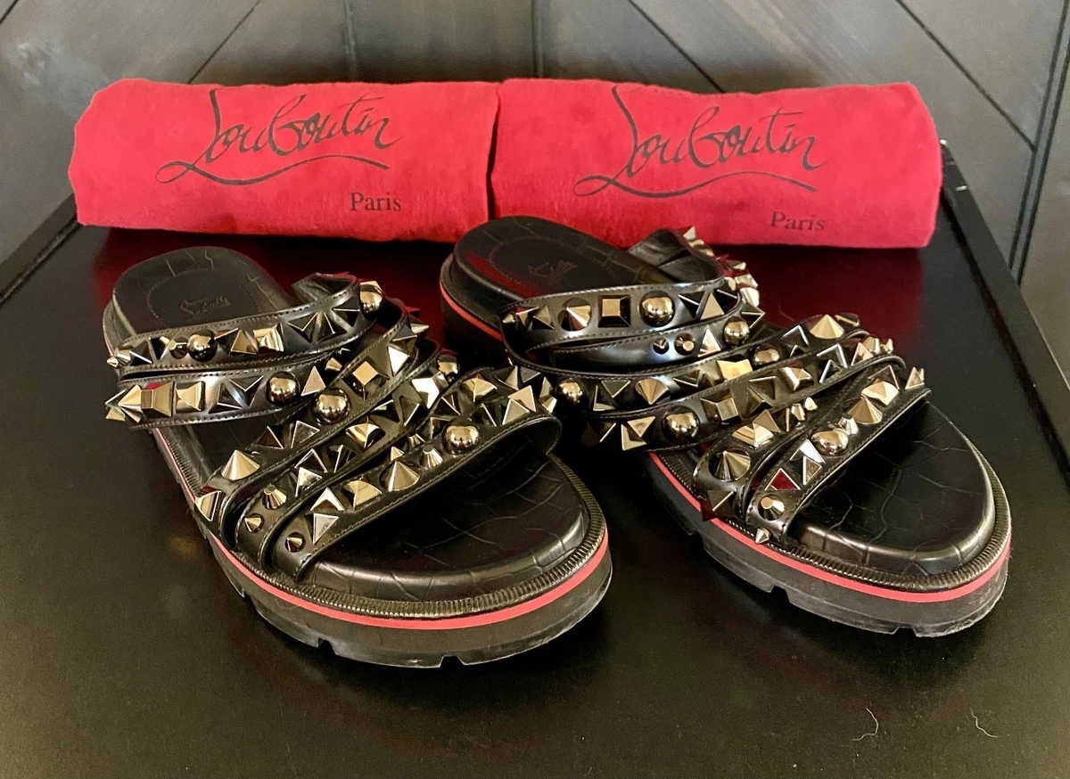 Christian Louboutin Women's Leather Upper Sandals for Men for sale