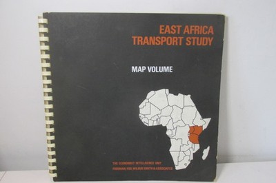 East Africa Transport Study - Map Volume, Illustrated. 1969. Rare book.