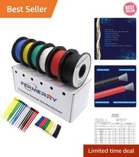 18 AWG Stranded Wire Kit - 5ft Flexible Silicone in 6 Colors, Tinned Copper
