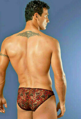Doreanse Passion Red Lace Lowrise Underwear ··Sexy Men's Underwear