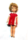Vintage 1960s Penny Brite Doll with Original Red Dress Outfit