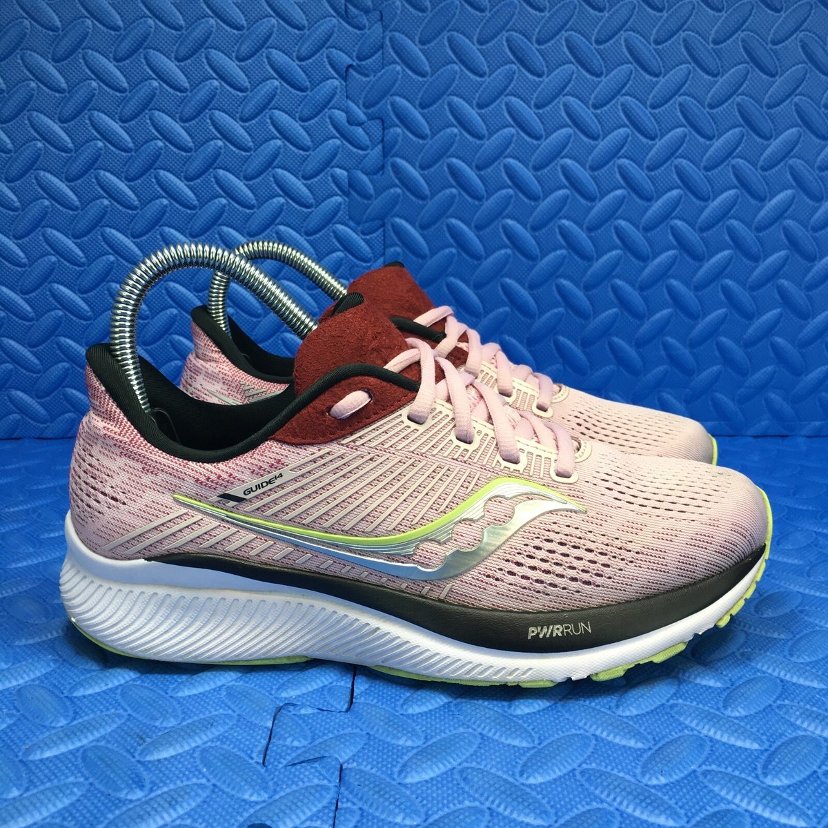 Saucony Ride 14 Womens Running Shoes Pink Purple Athletics  display picture 1