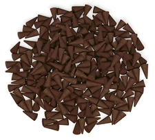UNSCENTED Incense Cones 1" TOPFLOW Bulk Wholesale Lot For Burner Holder - BROWN