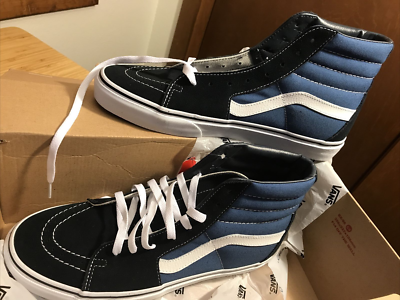 Vans SK8 HI Mens Womens Navy Blue Black VN000D5INVY High Top