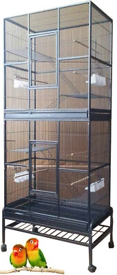 MCAGE X-LARGE Double Stacker Bird Cockatiel Sugar Glider Cockatiel Flight Breeder Cage