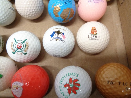 Vintage Lot Novelty Logo Golf Balls Ritz Grouse Putt Xmas +++ - Picture 5 of 5