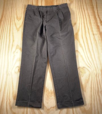 ボトムスその他 1989 STUDIO Chino pleated pants dark blue VTG Y2K Baggy Pleated Chino Pants Men's 34 x 28 (36 x 30 Tag