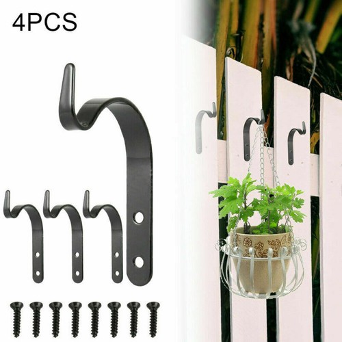 4/8PCS Iron Hanger Hanging Hook Garden Planter Hook Bracket Lantern Basket Hook - Picture 7 of 11