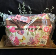 Nancy Leather Hobo Bag Stone Mountain USA (Butterfly Design) 12"x9"x3"  