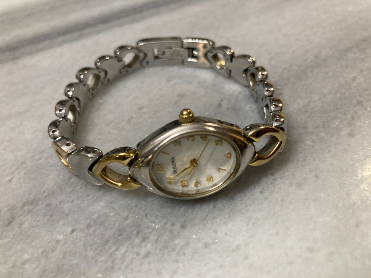 Bulova C6337082 Silver and Gold Oval Face Ladies Watch | eBay Bulova C6337082 Silver and Gold Oval Face Ladies Watch | eBay