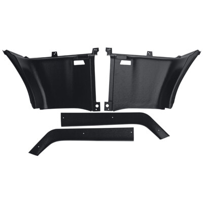 Upper/ Lower Interior Quarter Trim Corner Panel Set Mustang Fastback 69-70