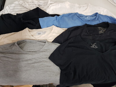 5KG Wiederverkäufer Paket Herren T-Shirt Polo Weste Kurzarm Oberteile 60p pro Artikel ca.