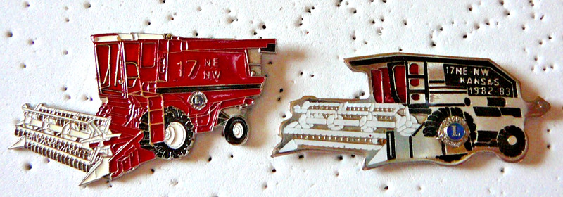 Lions Club Pins - GRAIN HARVESTERS FROM KANSAS