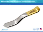 Minnesota Cheek Retractor Gold Plated Surgical Dental Instruments ARTMAN
