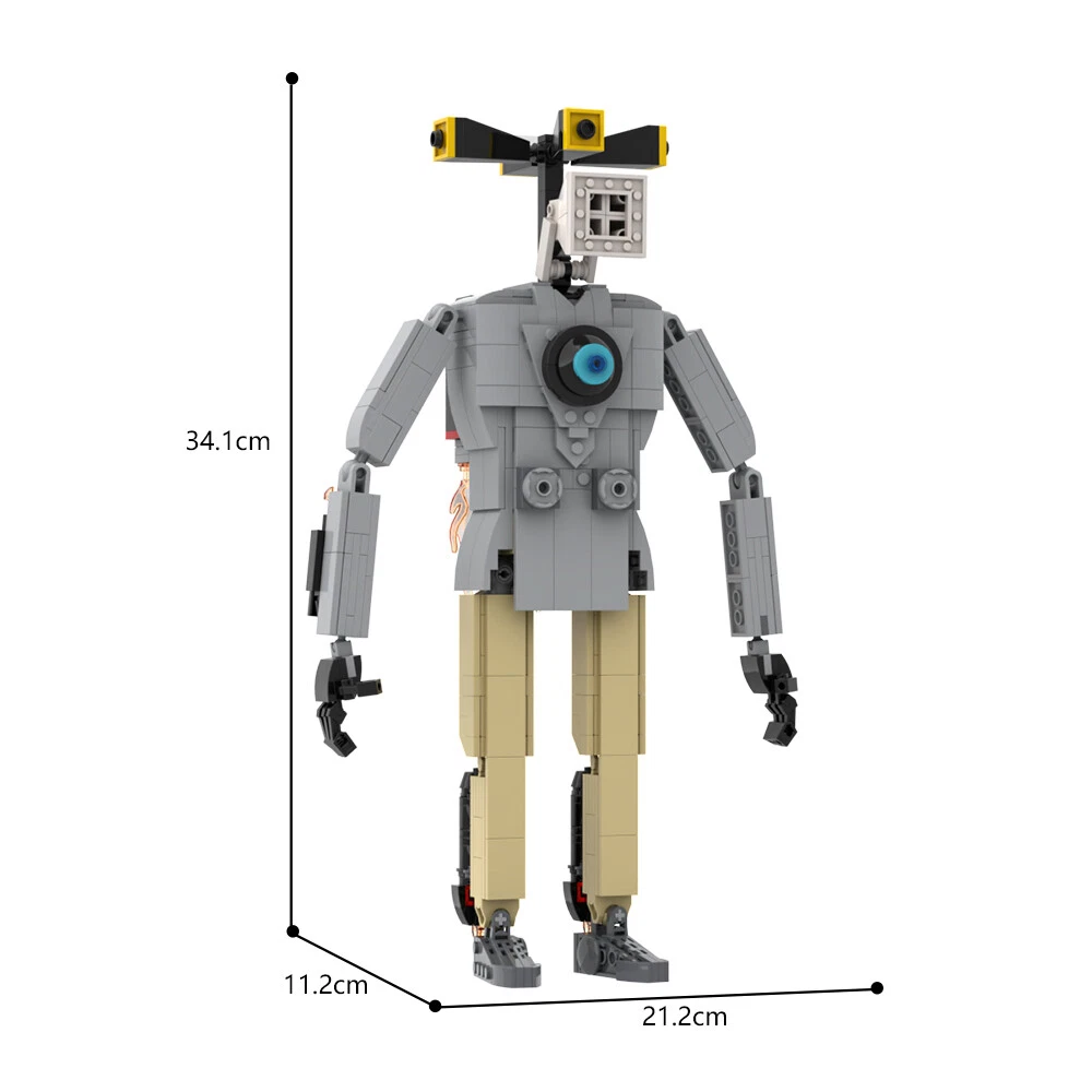  KTSTAKEON Larger Skibidi Toilet Toys Building Blocks, Skibidi  Toilet Titan Clockman, Titan Cameraman, G-Man,Dr Titan, About 400 pcs,  Buildable Toys for Kids Adults Game Fan (Titan Clockman) : Toys & Games