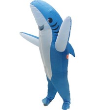 Unisex Adults Inflatable Shark Halloween Funny Blow up Cosplay Party Costume