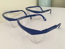 3 BODYGUARD Safety Goggle Over Glasses LabWork Eye Protective Eyewear Clean Lens