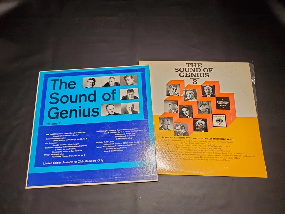 Columbia The Sound Of Genius Masterworks Vol. 1-3 MONO Classical VINYL comp. EX+ - Image 3 of 4